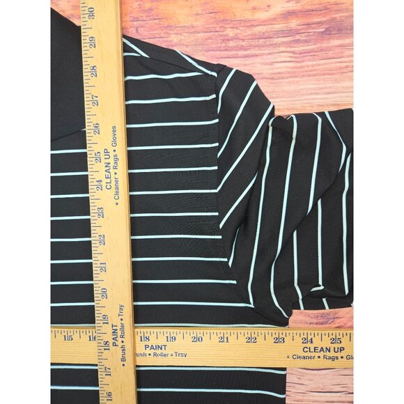 Peter Millar Mens Summer Comfort Polo Medium Striped Black & White - Picture 7 of 7